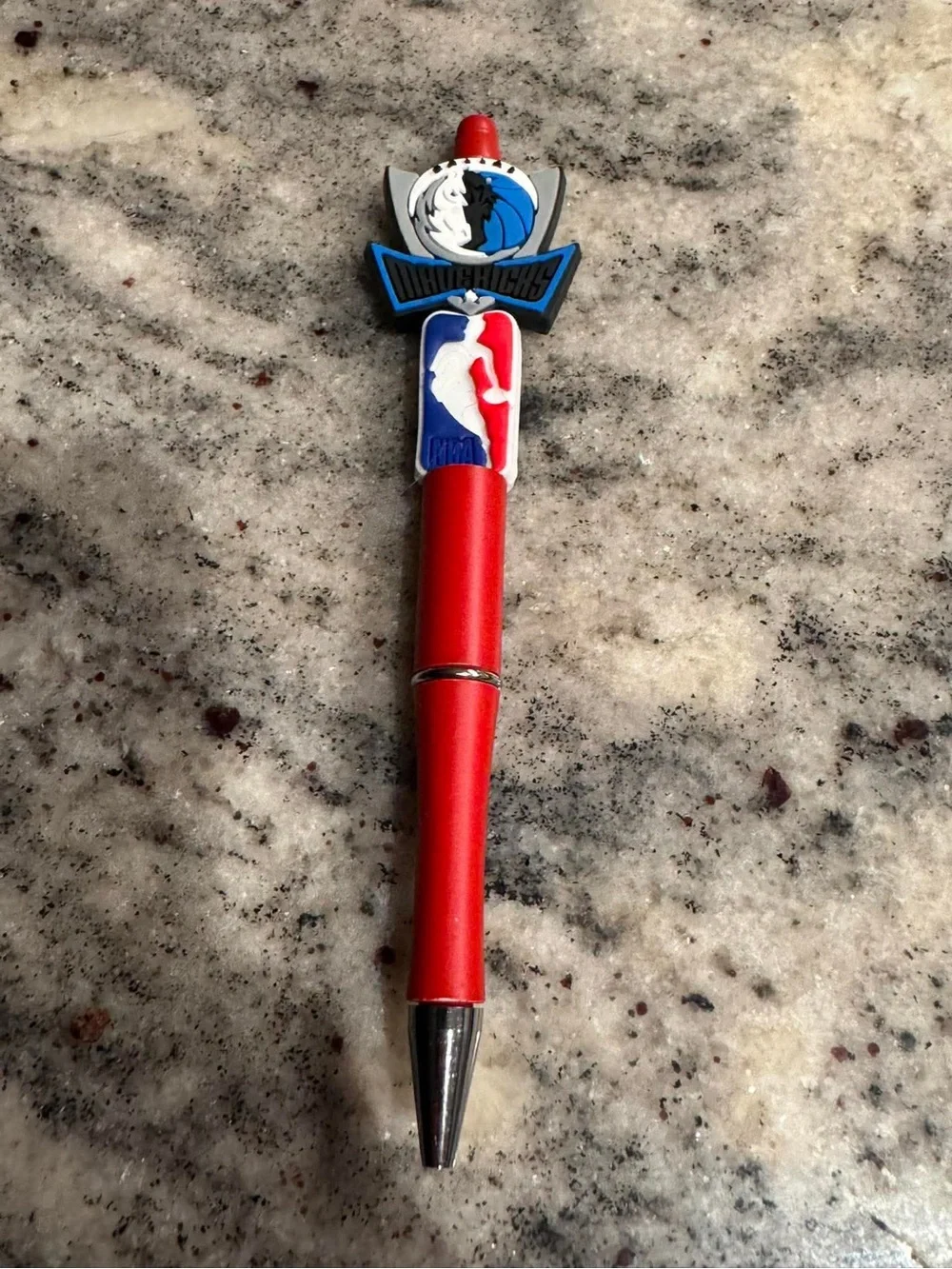 NBA Dallas Mavericks Red and Blue Soft Touch Logo Pen